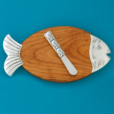 Basic Spirit Pewter Cutting Board & Knife