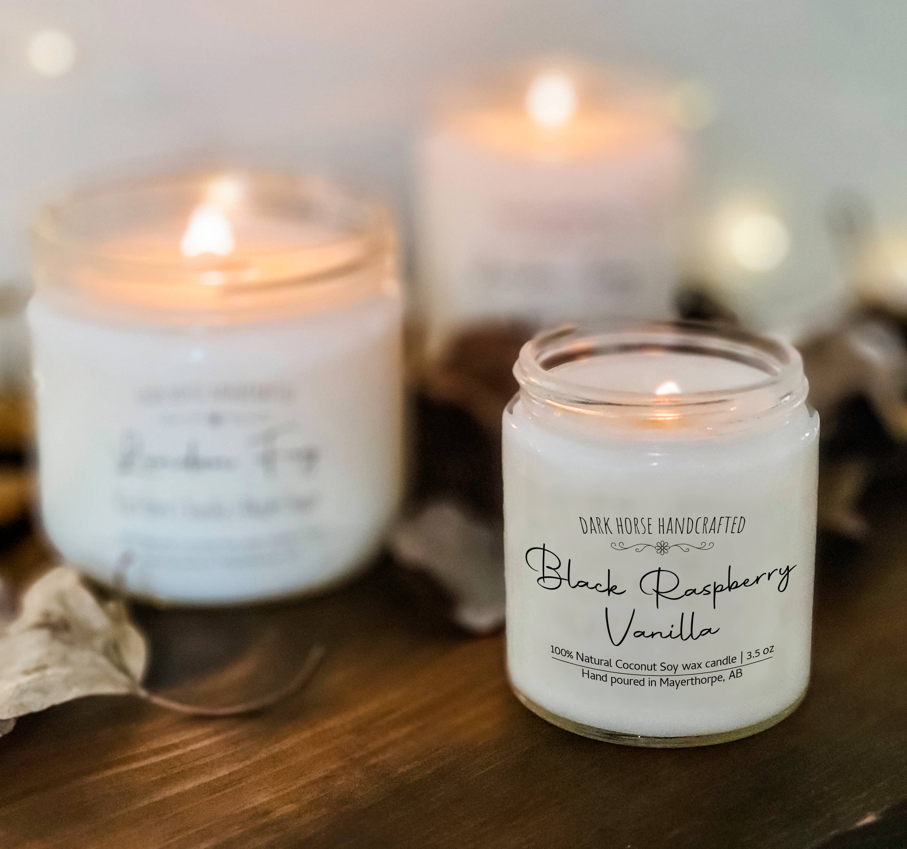 Black Raspberry Vanilla- 100% Natural Coconut Soy Wax Candle