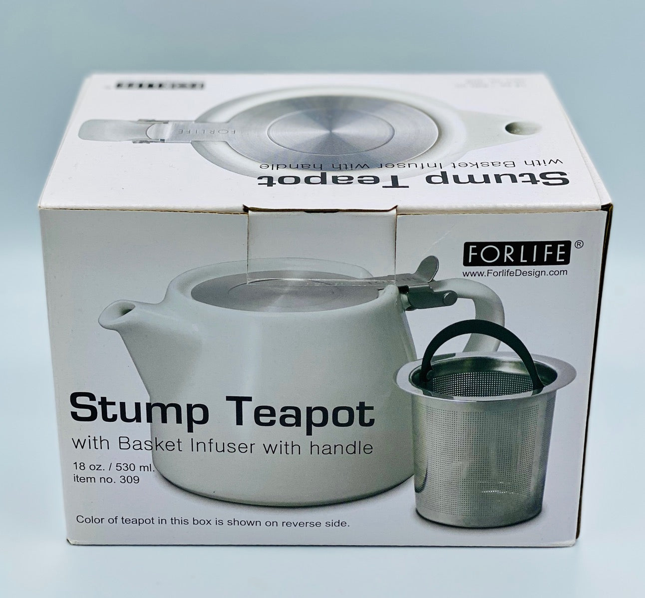Stump Teapot with Lid and Removable Strainer